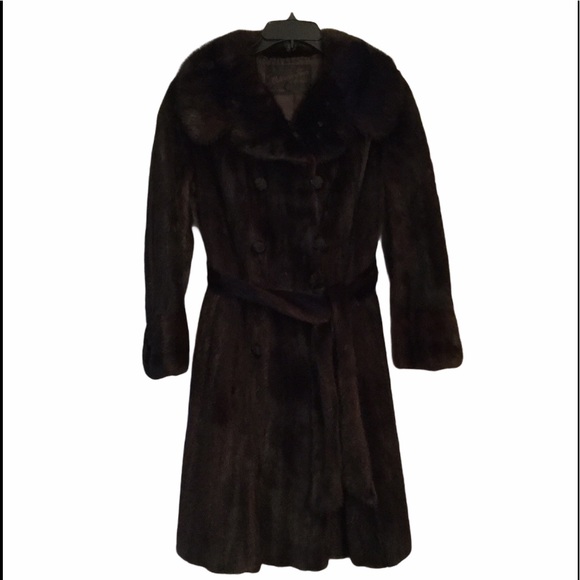 Balencia Jackets & Blazers - BALENCIA FURS MANN PARIS MINK FUR TRENCH COAT NEW